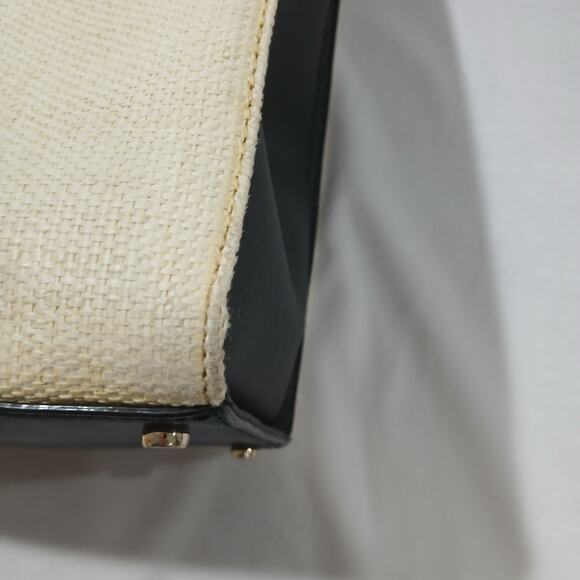 Kate Spade Handbag New York Cameron Street Shell Staci Straw Medium Tote Raffia - Picture 15 of 16